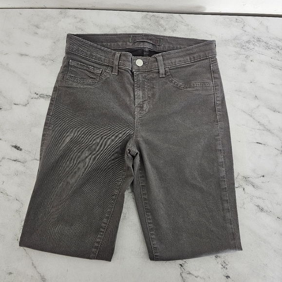 J Brand Capri Mid Rise Skinny Gray Jeans 26 Preowned - Picture 5 of 9